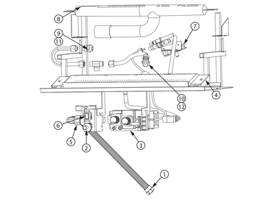Diagram Diagram and Parts List for AGVF340LP  US Stove Company Heating Stove